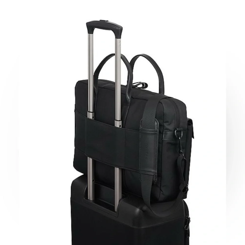 Bugatti Madison Collection Briefcase Black Unisex Trolley Pass-Through Luggage
